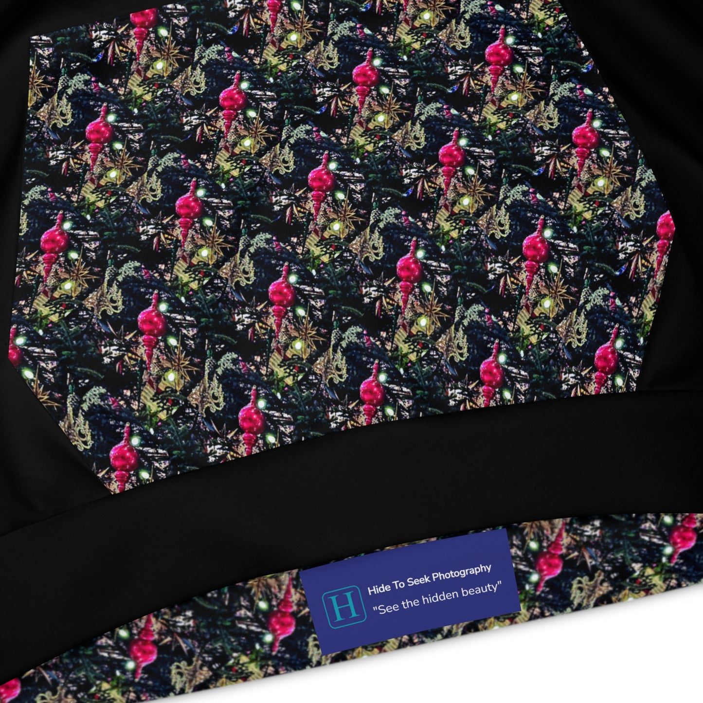 Custom Red Ornament Youth Unisex Christmas Hoodie