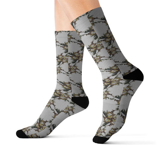 Rustic Reindeer Unisex- Performance Socks for Outdoor Enthusiasts