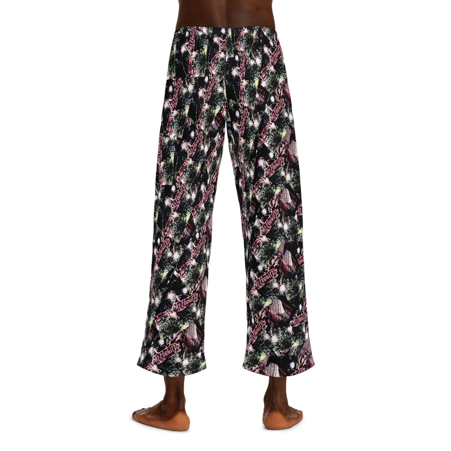 Cozy Men's Pajama Pants with Abstract Print - Perfect for Relaxation and Sleep
