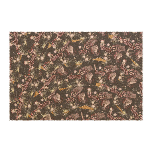 No Peeking Christmas Doormat - Stylish & Unique Entrance Mat for Home Decor