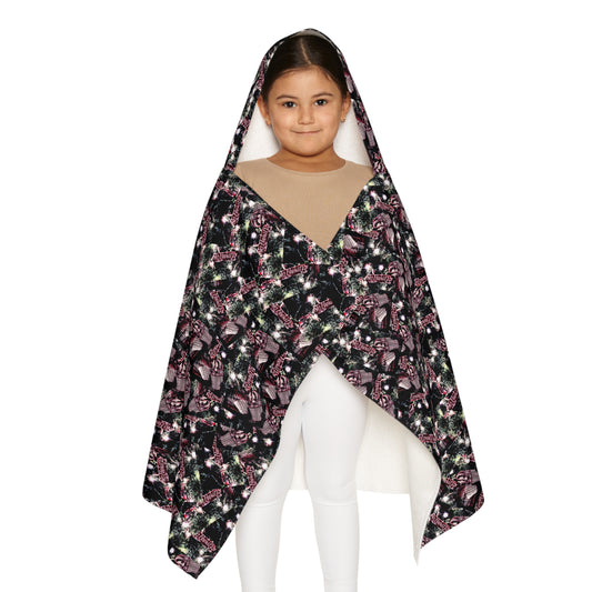 Christmas Youth Hooded Towel - Custom Rustic Farmhouse Design