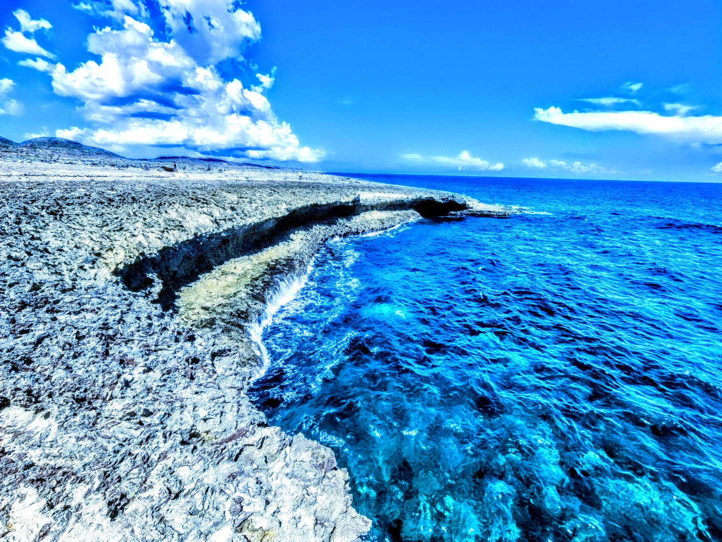 The Beautiful "Jagged Edge" coast of Curacao.