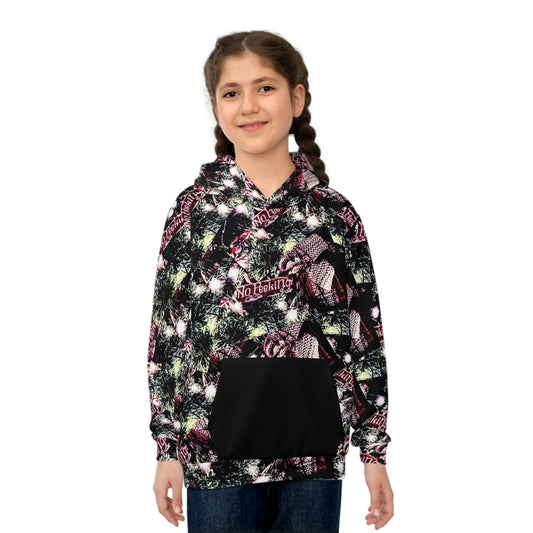 Kids Christmas Hoodie No Peeking Custom Design