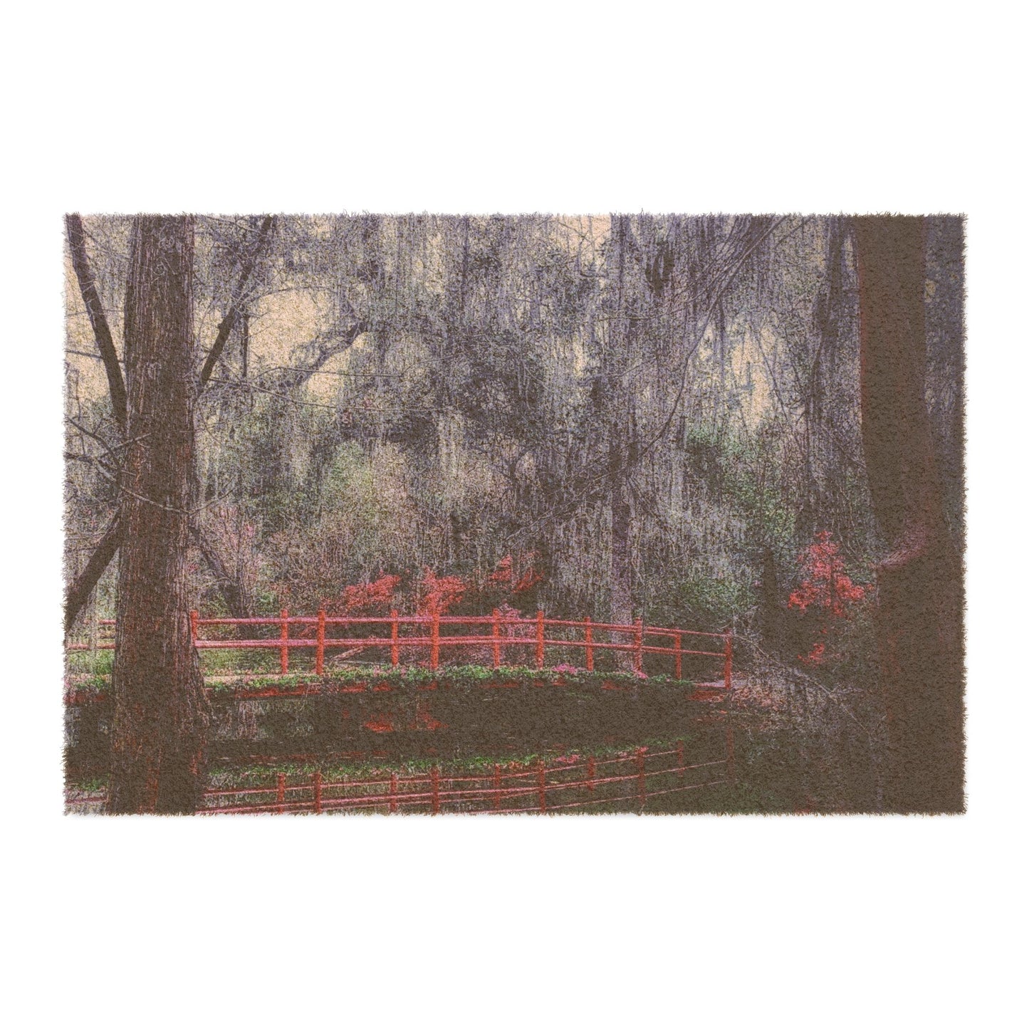 Serene Nature Doormat, Welcome Mat, Outdoor Home Decor, Gift for Garden Lovers, Rustic Entrance Decor