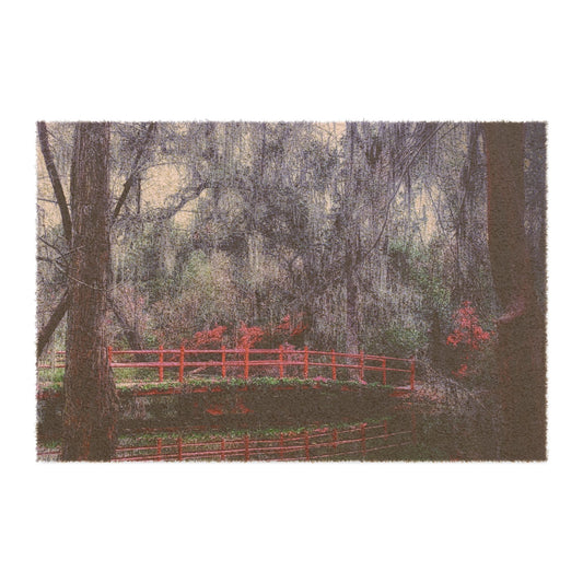 Serene Nature Doormat, Welcome Mat, Outdoor Home Decor, Gift for Garden Lovers, Rustic Entrance Decor