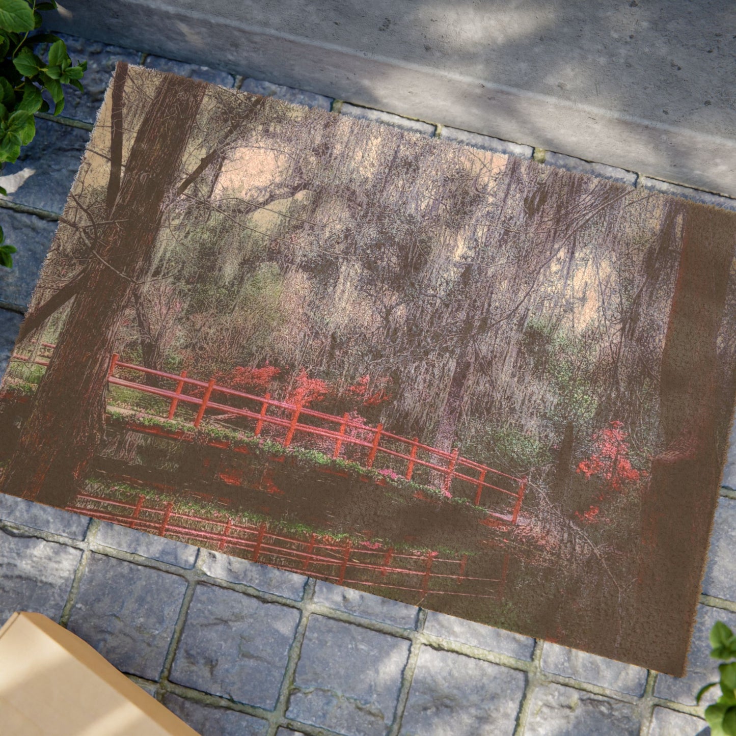 Serene Nature Doormat, Welcome Mat, Outdoor Home Decor, Gift for Garden Lovers, Rustic Entrance Decor