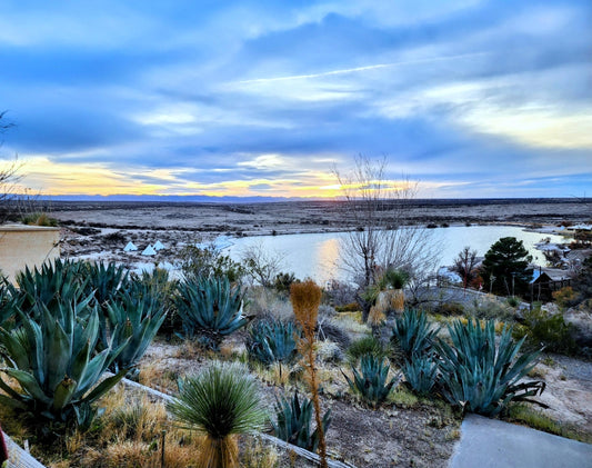 The "Texas Horizon" on a winter evening at sunset.
